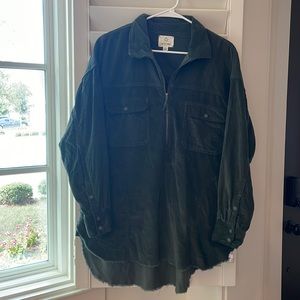 Green Offline by Aerie Corduroy Pullover with Pockets